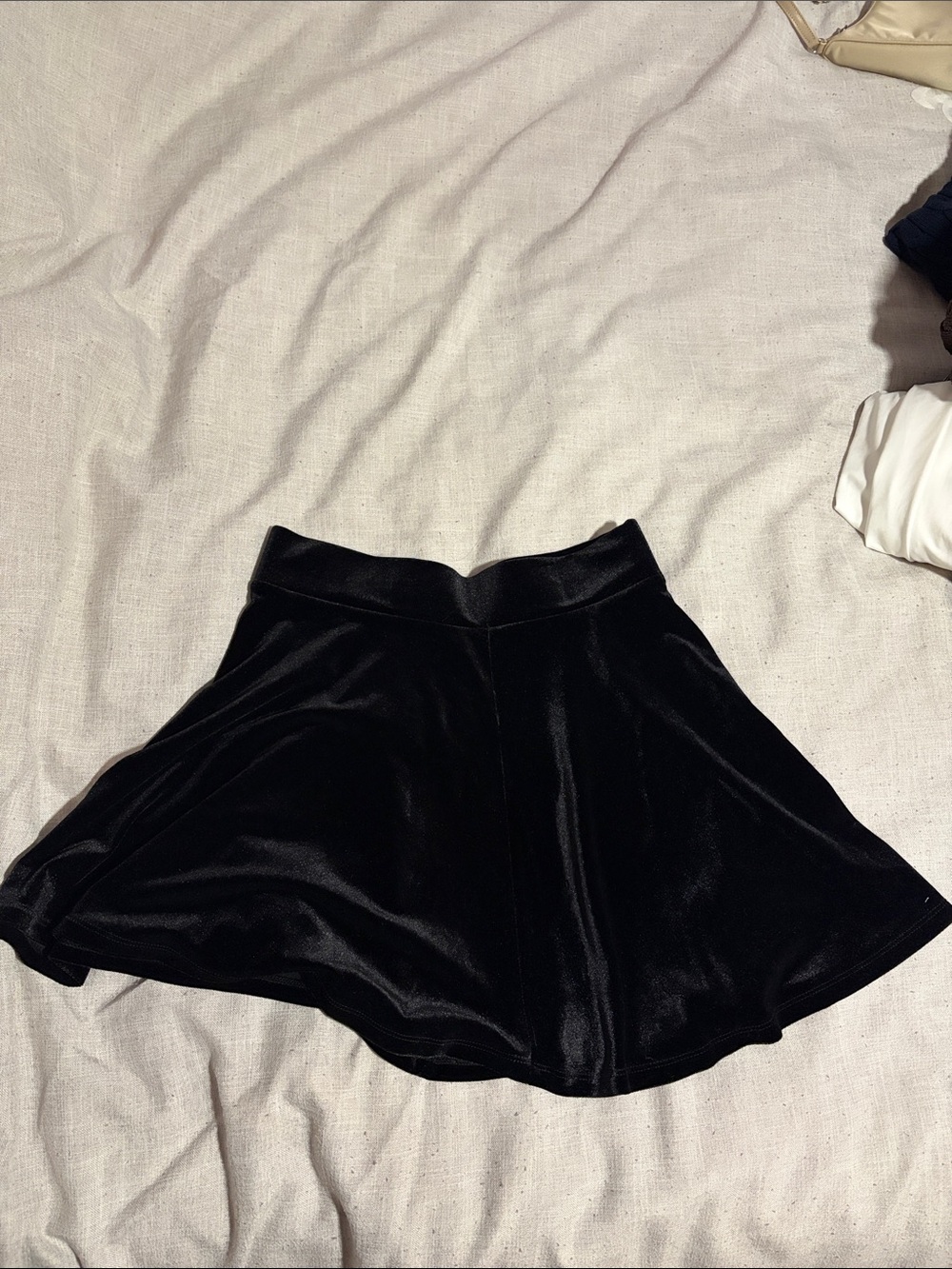 Forever 21 Black Velvet Pencil Skirt